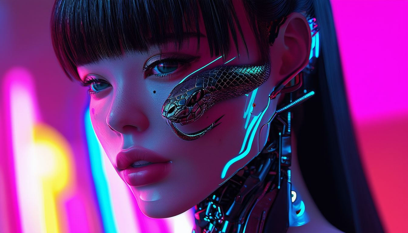 cyborg girl image